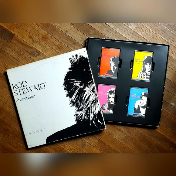Rod Stewart Storyteller 4 Cassette Tape Set THE COMPLETE ANTHOLOGY 1964-1990 - Picture 1 of 11